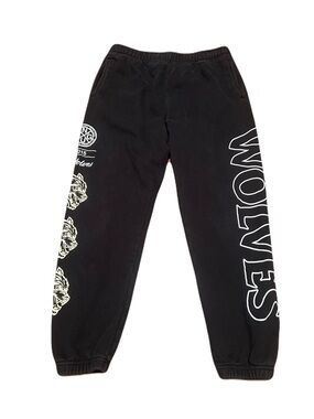 Darc Sport Wolves Post Lounge Sweatpants in Black, Women’s size Large